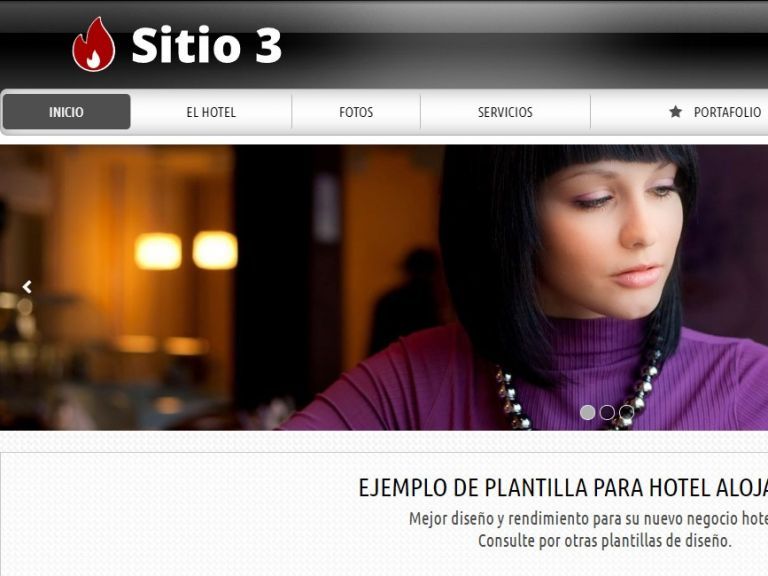 HOTEL 3 . Web design template for hotels