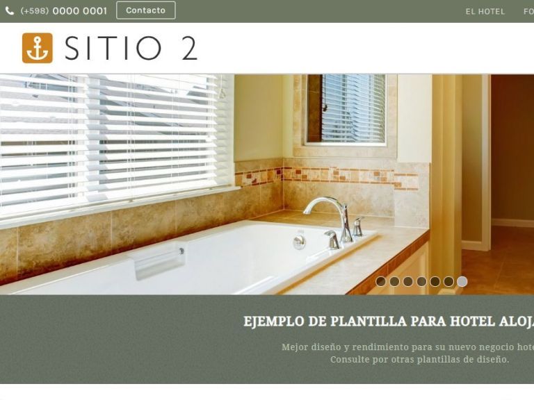 HOTEL 2 . Web design template for hotels